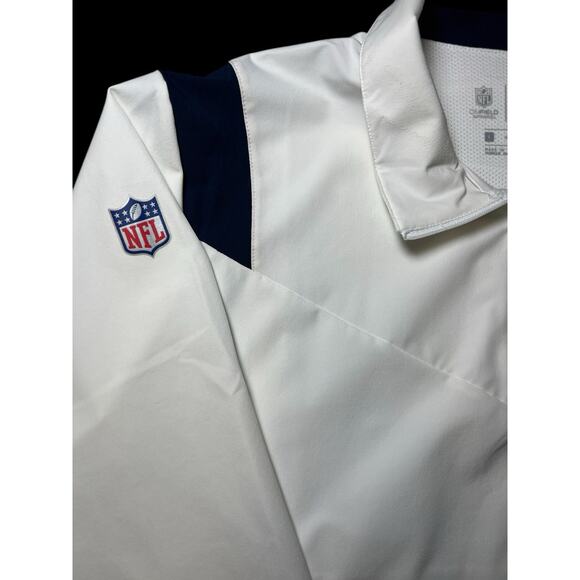 NFL Denver Broncos Nike Coaches Sideline L/S White 1/4 Zip Golf Jacket Men's L - Picture 4 of 15